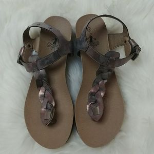 Corkys thong wedge sandal